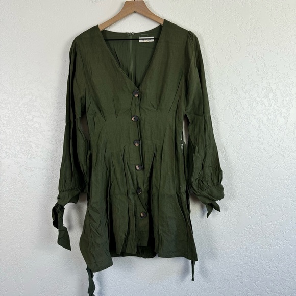 Fashion On Earth Dresses & Skirts - Fashion On Earth | fall long sleeve button down dress | S